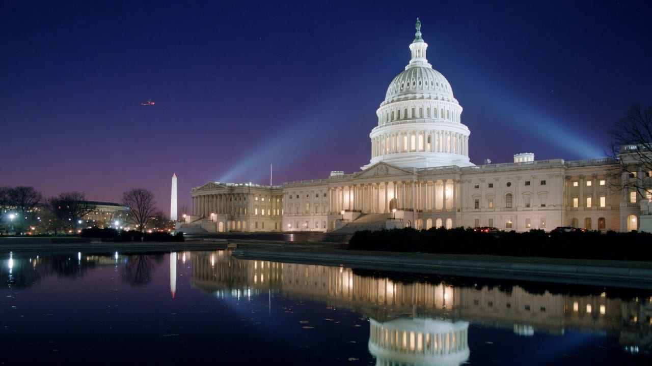 U.S. Capitol Building at night