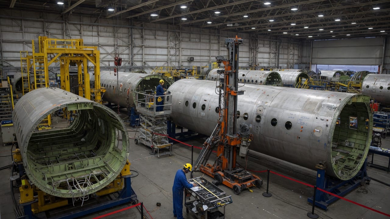 Boeing 737 MAX aircraft in production