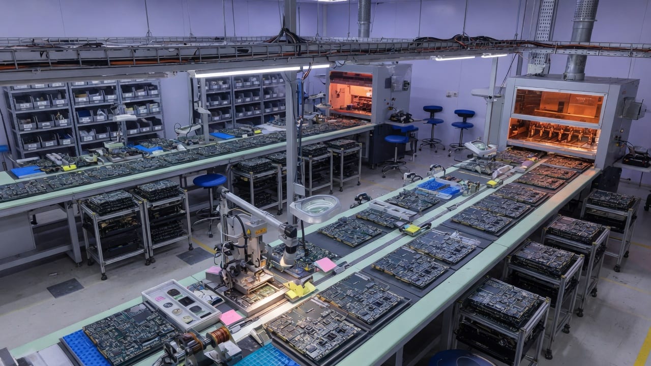 Electronics manufacturing facility in China